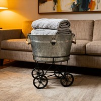 Bac à bière extérieur moderne de luxe en fer, élégant et fonctionnel, pour la décoration de jardin et comme pot de fleurs