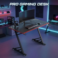 Bureau de jeu AOR Dark Field Flowing Light pour e-sport, bureau d'apprentissage RGB moderne pour la maison et la salle de jeux, design contemporain, vente en gros usine