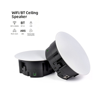 Haut-parleur de plafond commercial 6,5 pouces 2x60W Stéréo Actif Coaxial Maître-Esclave Audio WiFi AirPlay DLNA APP CS-2