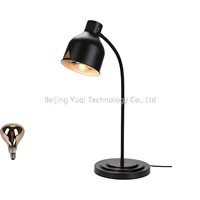 Lampe chauffante électrique noire pour aliments, chauffe-plat individuel pour frites, cafétéria, buffet, réceptions