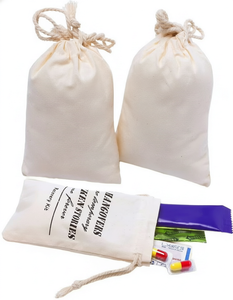 Sac à cordon personnalisé avec logo imprimé, 100% coton biologique, écologique, réutilisable, pochette à bijoux, impression sérigraphique, recyclable - Product Image 1