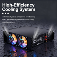 Amplificateur de puissance stéréo professionnel HD-413N 1300W Classe H Haute puissance pour concerts, spectacles en direct et tournées