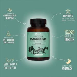 Cápsulas de Magnesio Triple Calm de Marca Privada, 120 Cápsulas, Apoyo para la Salud Muscular y Nerviosa - Product Image 3