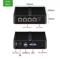 BKHD J5005 J6412 7305 i3 1115G4 Mini PC Tanpa Kipas 4 LAN 2.5G Perangkat Jaringan Intel I226