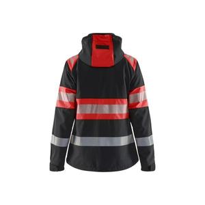 BLAKLADER - 440425139955S Women’s <b>Hi</b>-<b>Vis</b> <b>Softshell</b> <b>jacket</b> Black/Red - EAN 7330509882313 <b>HI</b>-<b>VIS</b> WORKWEAR - Product Image 2