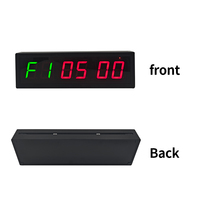 Kit de chronomètre numérique électronique miniature noir de 1,5 pouce, minuterie à 6 chiffres, interrupteur de minuterie CC, minuterie mécanique de fitness à 120 degrés