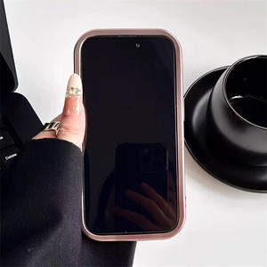 Funda para Celular con Marco Metálico Rosa, Estilo Urbano, para Chicas, Protección Total, Compatible con iPhone Air 17 16 15 14 Promax - Product Image 4