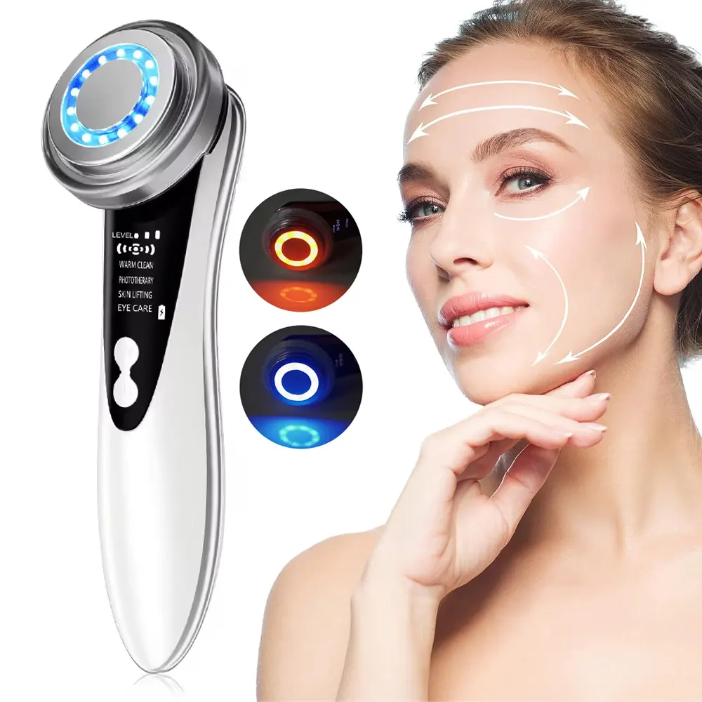 Equipamento de beleza para uso doméstico, dispositivo de levantamento de pele facial, rejuvenescimento da pele, terapia de fótons, máquina massageadora facial, aparelho de aperto da pele