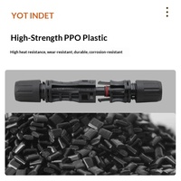 Adaptateur Solaire Photovoltaïque Indeco Mâle-Femelle, Connecteur en Nylon, Accessoires, Câble en Cuivre 30A, Alimentation 1000V