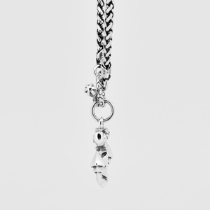 Collier gothique en métal avec ancre de crâne, pendentif en argent, rue, Bar pour jeunes, Culture, personnalité, vente en gros - Product Image 3