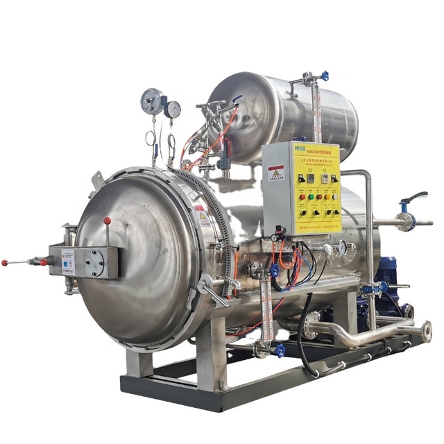 Pouch Bottle Jars Canned Food Beef Meat Fish Tuna Onion Curry Drink Autoclave Chamber Pot  Retort Sterilizer Autoclave Machine