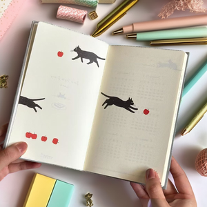 Agenda con Illustrazione di Gattini, Lista delle Cose da Fare, Formato B6, Pianificatore Settimanale per la Gestione del Tempo, Diario Estetico per Appunti Quotidiani - Product Image 1