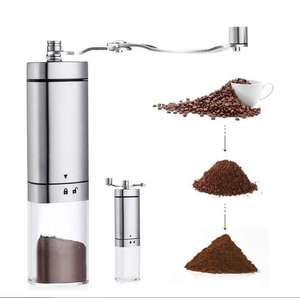 Tragbare Kaffeebohnen-Handmühle Edelstahl Einstellbare Einstellung Grat Manuelle Grat-Kaffeemühle - Product Image 2