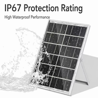 Kits de panneaux solaires monocristallins 20W 30W 12V faciles à installer avec supports, module solaire photovoltaïque rigide en verre 18V pour électrificateurs de clôtures électriques