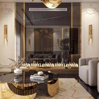 Lustre suspendu en métal pour salon ANNO, décoration de luxe, luminaire de lustre