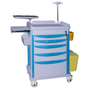 Op voorraad Fuda B-12 5 laden hoge opslag ABS verpleegkundige noodkamer medische <span class=keywords><strong>trolley</strong></span> voor ziekenhuis medische apparatuur - Product Image 2