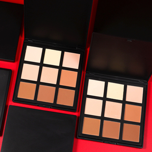Fournisseur de cosmétiques pour le visage de haute qualité, 9 couleurs, étiquette privée, poudre pour le visage personnalisée, meilleure poudre pour le visage, <span class=keywords><strong>palette</strong></span> de maquillage correcteur - Product Image 5
