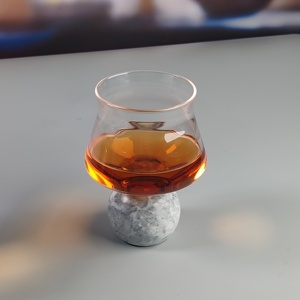 <span class=keywords><strong>Verre</strong></span> à whisky avec base en marbre, <span class=keywords><strong>verre</strong></span> à whisky en cristal sans plomb, <span class=keywords><strong>verre</strong></span> de bar de luxe pour bourbon, scotch, cocktails - Product Image 4