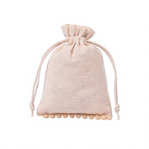Bolsas de Regalo Personalizadas con Logotipo, Bolsas de Embalaje Promocionales de Algodón Hechas a Mano en India para Pulseras y Collares de Lujo - Product Image 3