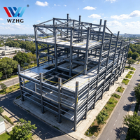Centre commercial à plusieurs étages en structure métallique, projet commercial préfabriqué, construction personnalisée