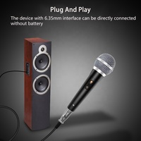 Microphone dynamique portable professionnel Xtuga XMB-104 pour chant en extérieur, karaoké à domicile, microphone filaire avec suppression du bruit, en plastique