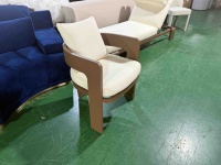 Fauteuil de salle à manger contemporain en aluminium Disen Furniture Rh Bronte, écologique, imperméable, durable, léger, confortable, pour l'extérieur