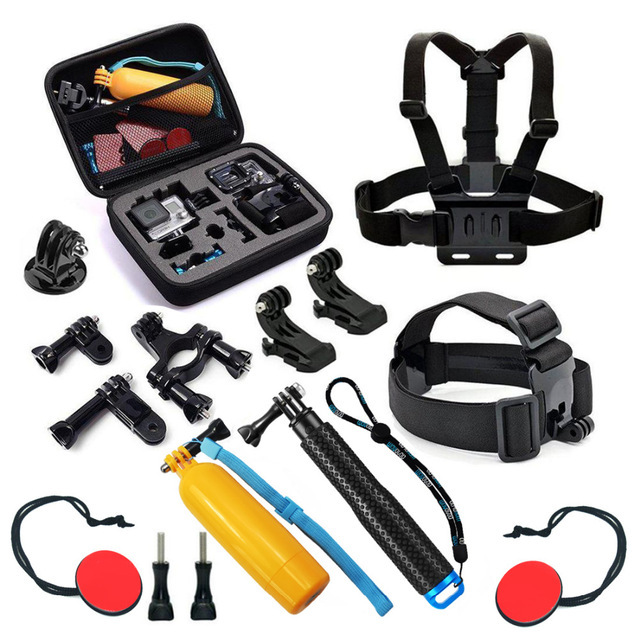 Jingying Universal Action Camera Accessories Go Pros Hero 56789101112 Accessory Kit Tripod Chest Head Strap Mount
