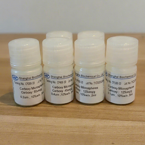 Látex de poliestireno COOH de bajo CV para calibración de analizadores de partículas en flujo y verificación de tamaño de poro de medios filtrantes, partículas personalizadas - Product Image 1