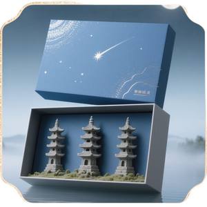 Boîte cadeau miniature de la Scène du Lac de l'Ouest, modèle réduit, cadeau d'anniversaire, nouveau produit exquis, souvenir, boîte personnalisable. - Product Image 5