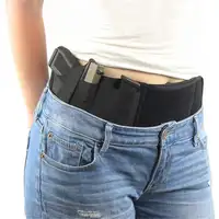 Tactical Concealed Gun Holster Bauch pistole Fall Elastic Waist Bag Gürtel Gürtel Gun Pouch Belly Band
