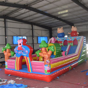 Castillo Inflable Personalizable de Peppa Pig, <span class=keywords><strong>con</strong></span> Tobogán, Material de PVC Ecológico, Capacidad <span class=keywords><strong>para</strong></span> 50 Personas, Personalizable, ¡Gran Venta! - Product Image 3