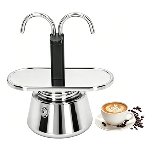 Mini Cafetera Express para Estufa, Percolador de Espresso de 2 Tazas, Cafetera Moka - Product Image 1