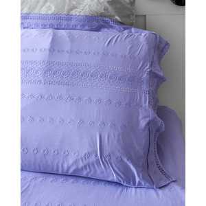Daniele F. <b>Single</b> King Size <b>Bed</b> <b>Sheet</b> Set San Gallo Lace Cotton Wisteria-Colored Rose Embroidery 4pcs PVC Fitted <b>Sheets</b> - Product Image 5