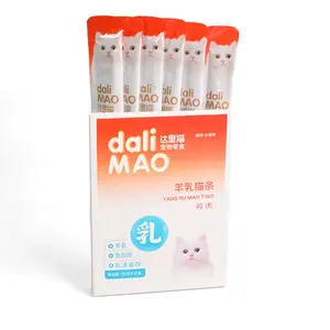 Tentazioni multifunzionali ad alta 100% nutritiva Pet cremoso cibo umido tratta latte liquido leccare gatto Snack Stick In scatole