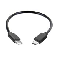 Kabel Data OTG USB mikro pengisian daya mundur, bahan PVC 25cm 50cm 1m 10cm