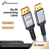 Câble DP 8K Version 1.4 pour Moniteur d'Ordinateur, Adaptateur d'Interface, Conducteur en Cuivre Pur, Home Cinéma
