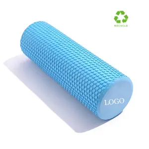 Campione gratuito EVA Yoga Foam Roller personalizzato stampato attrezzature per il Fitness Yoga esercizio massaggio muscle Foam Roller Set per Pilates