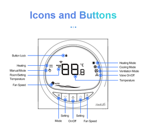 Termostato Inteligente para Calefacción por Suelo Radiante con Wi-Fi HLA9027DB-L de Alta Calidad, Fabricado en China - Product Image 4