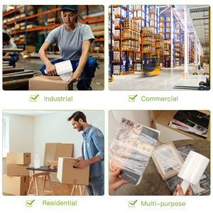 Chất lượng cao công nghiệp lớp đen Jumbo CuộN LLDPE bộ phim kéo dài mềm thổi đúc chống ẩm Pallet bọc cho thùng carton - Product Image 5