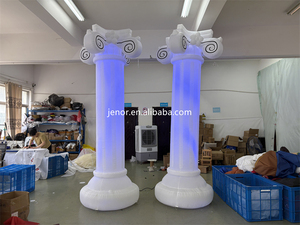 Trang trí <span class=keywords><strong>Inflatable</strong></span> Roman cột với <span class=keywords><strong>LED</strong></span> chiếu sáng thay đổi màu sắc quảng cáo <span class=keywords><strong>Inflatable</strong></span> trụ cột - Product Image 3