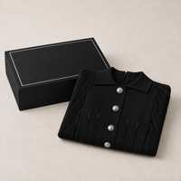 Nouvelle robe en tricot pour femmes, style été, col à revers, boutons perlés, manches courtes, Y2k, haute qualité, mode rétro, coupe évasée