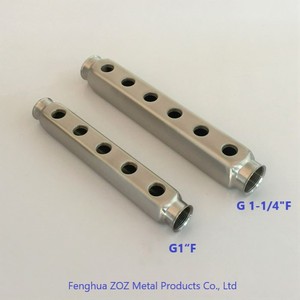 1-1/4 pollici In Acciaio Inox Collettore di <span class=keywords><strong>Acqua</strong></span>, Tubo di Distribuzione collettori per sistemi di riscaldamento e raffreddamento - Product Image 5