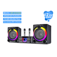 Speaker Aktif Laptop kayu 2.0, Pc daya Usb Audio Rgb lampu Led 2.0 komputer aktif PA Amplifier