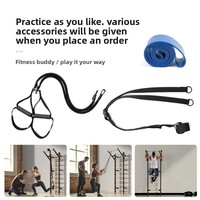 Appareil de fitness multifonctionnel pliable avec cadre en acier pour entraînement en salle, rééducation et exercice à domicile, pour l'escalade des deux épaules