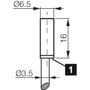 DCCK6.5V02PSLK เซ็นเซอร์ตรวจจับระยะใกล้แบบเหนี่ยวนำ DC ขนาด 2 มม. ระยะตรวจจับแบบสวิตช์ ขนาดเกลียว - Product Image 2