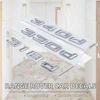 Personnalisé pour RANGE ROVER Auto Badge pièces décoration autocollants ABS matériel Chrome lettres pour voiture capot coffre Logo nom adhésif