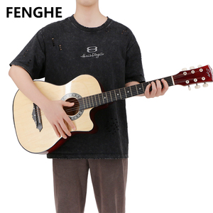 Bán Buôn Xách Tay 38 Inch Guitar Người Mới Bắt Đầu Du Lịch Dân Gian Guitar Với Mang Theo Túi-Nhạc Cụ & Nhạc Cụ Có Nhạc - Product Image 1