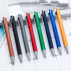 Wholesale 1.0Mm Retractable Aluminum Bar Spray-Glue Custom Logo Ballpoint Hotel Office Student Advertising Gift <b>Pens</b> - Product Image 1