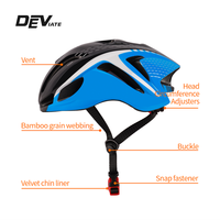 Casque de vélo de route ultra-léger de haute qualité avec conception Aero intégrée PC + EPS caractéristiques de sécurité réglables