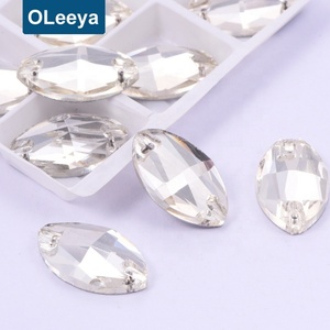 Hot Selling Strass Water <b>Drop</b> Flat <b>Back</b> Rhinestone Crystal 13x18mm Teardrop Glass Rhinestones Sew on Beads for Jewelry Making - Product Image 3